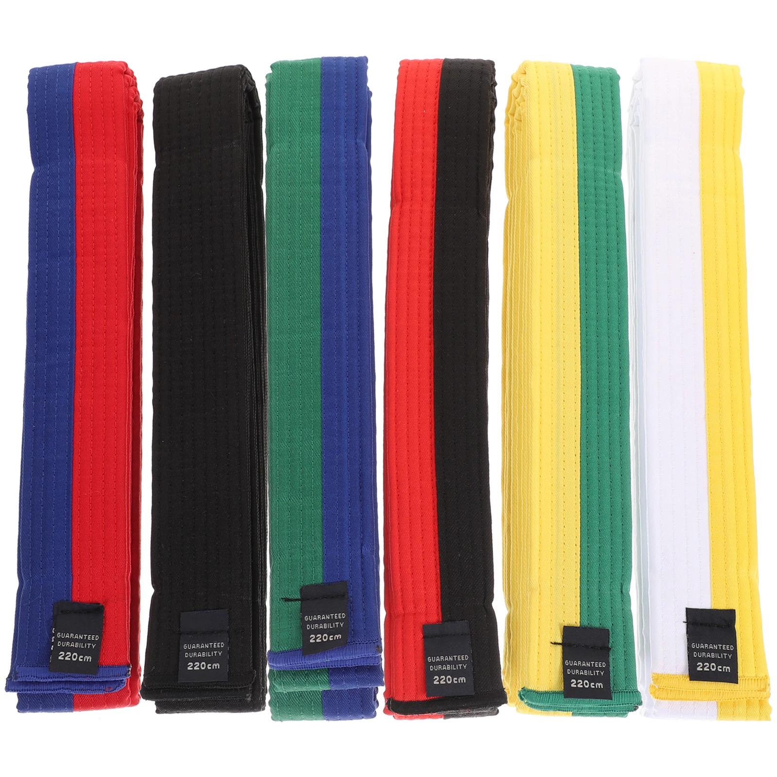 

6 Pcs s Taekwondo Belt Men's Karate Belts All Colors Aldult Kicking- -red Cotton Colorful Toddler