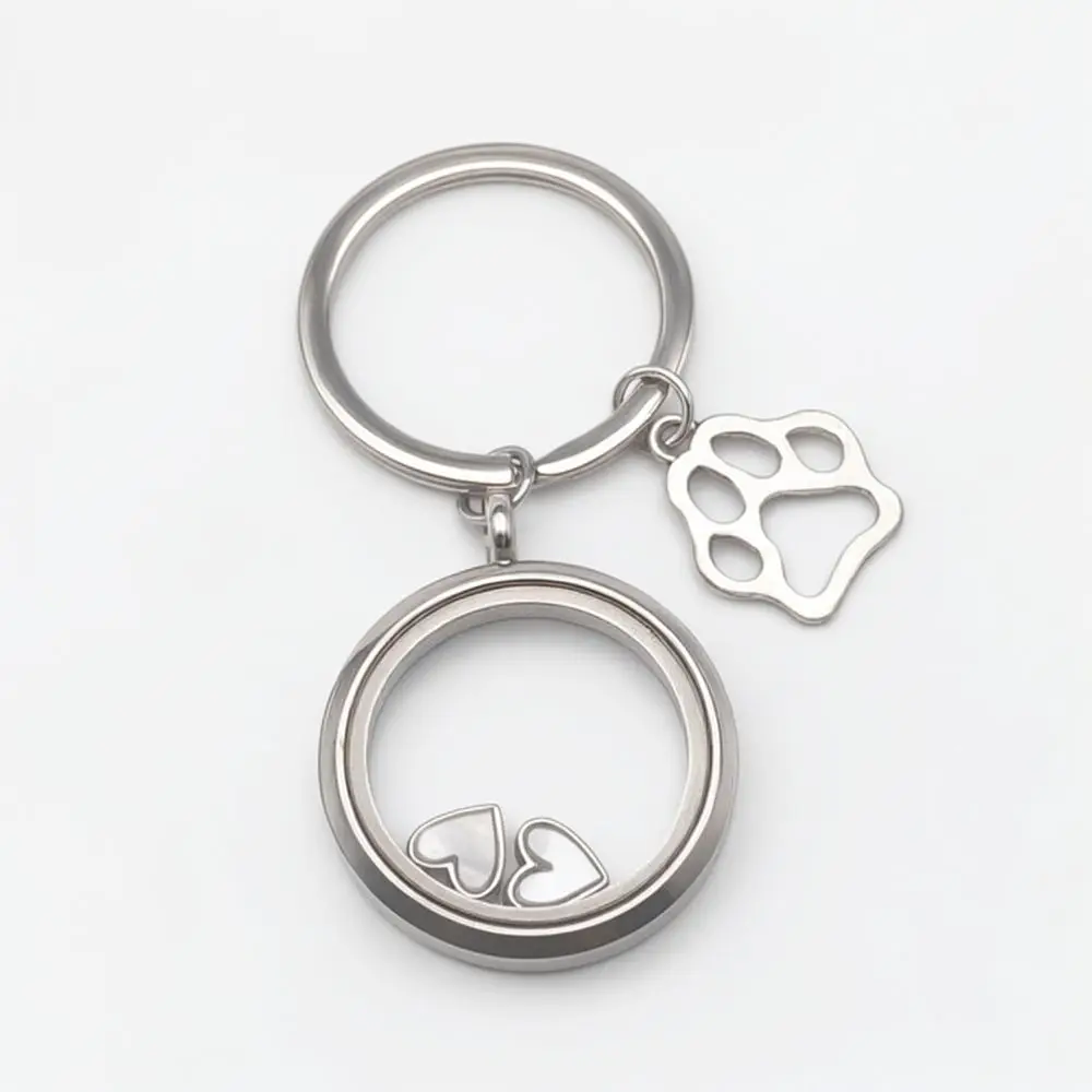 Pet Remembrance Jewelry Heart Pendant Locket Keepsake Necklace For Ashes Hair Tooth Memorial Gift Stainless Steel
