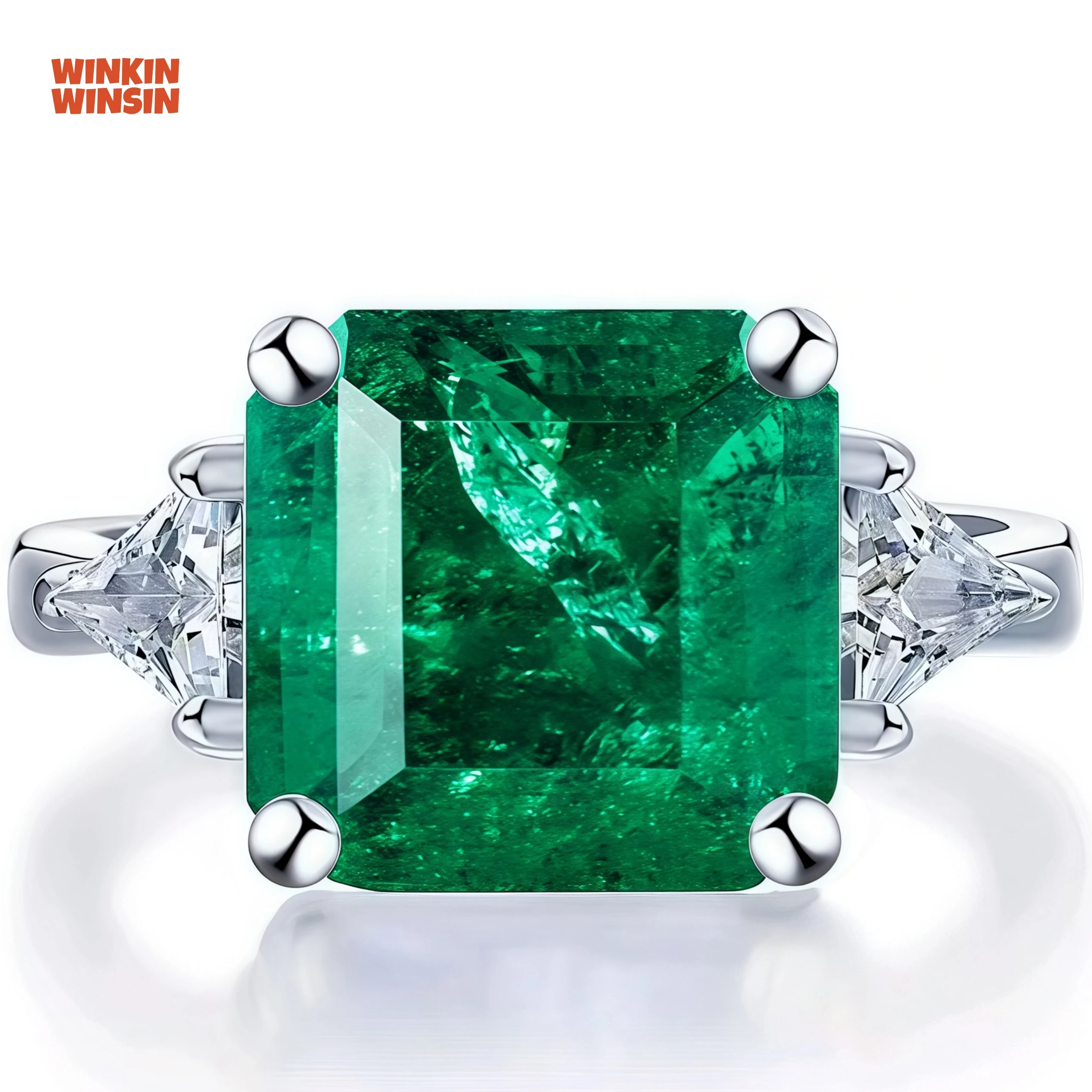 WINKIN WINSIN Brand MST Hot Sales s925 Gemstones Rings For Women CMA Certificated Fashion 925 Sterling Silver Ring Jewelry