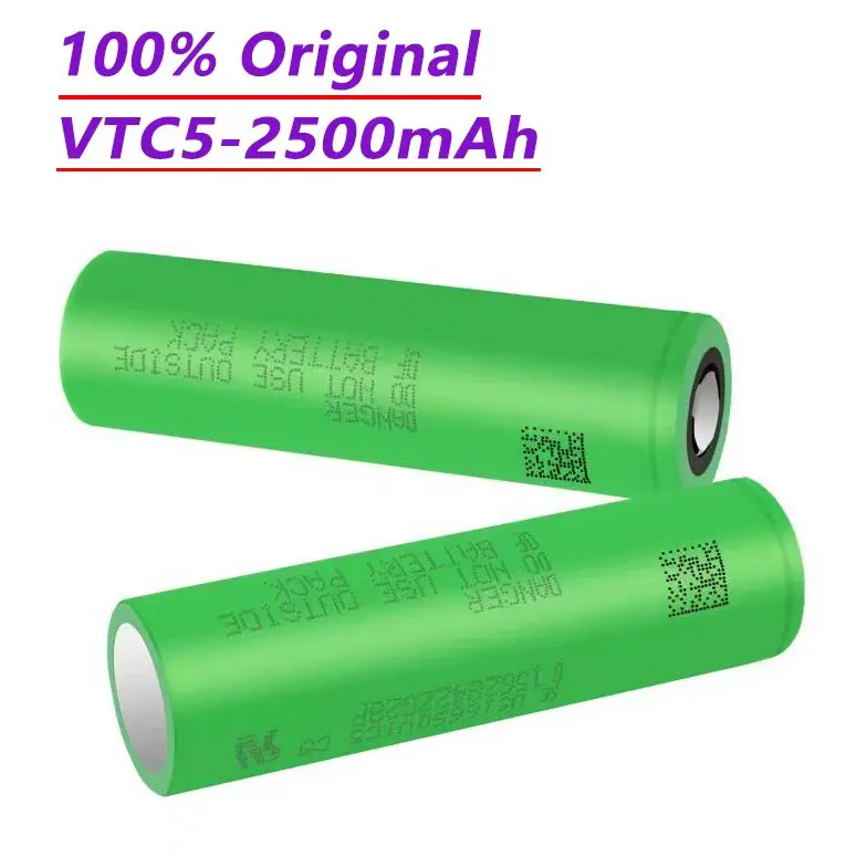 

100% Original 3.7V US18650 VTC5 2500mAh Lithium ion Rechargeable Battery VTC5 25A Flashlight Toy Discharge