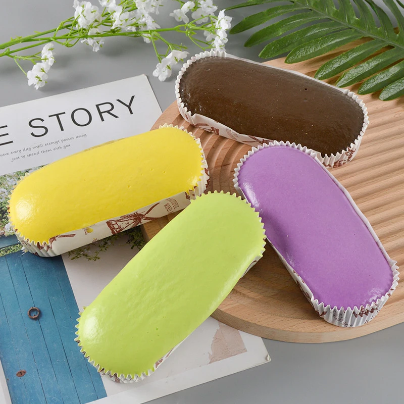 กระดาษเหนียวถ้วยเค้กช้า Rising Squeeze ของเล่นขนมปังเค้กมูสรุ่น Squishy Fidget ของเล่นป้องกันความเครียด Release มือผ่อนคลายของขวัญ