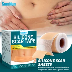 1Roll/Pack (1roll=4cm*150cm) Silicone Scar Sheets Painless Scar Repair Tape Roll Scar Removal Strips Face Body Acne Skin Care