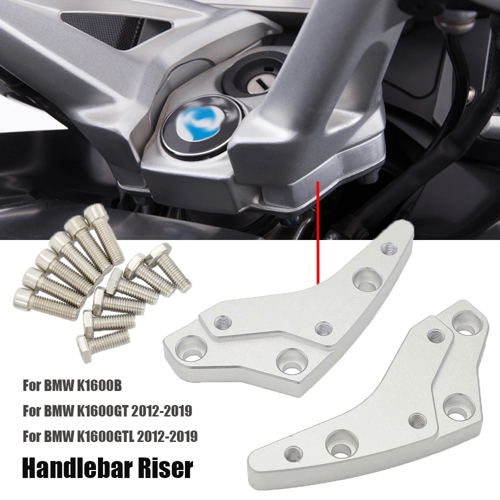 For BMW K1600B/GT/GTL Motorcycle Handlebar Riser Mount Clamp Height UP Adapters 2012-2019 2018