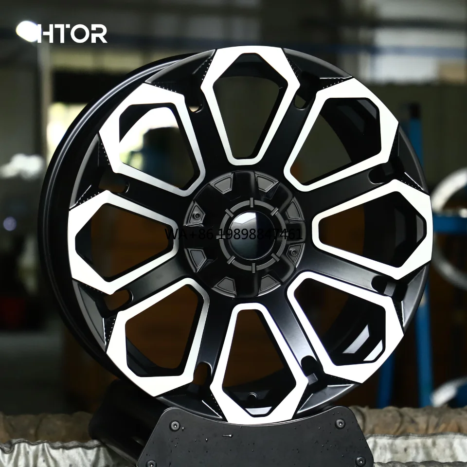 

Колесные диски HTOR из алюминиевого сплава 16-24 дюйма для легковых автомобилей, с обработанной поверхностью, черные, кованые, подходят для