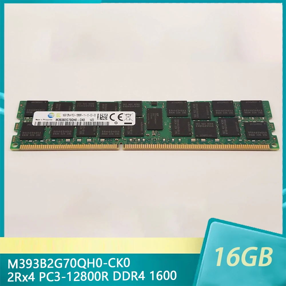 

For Samsung RAM M393B2G70QH0-CK0 Server Memory 16GB 16G 2Rx4 PC3-12800R DDR4 1600 ECC REG