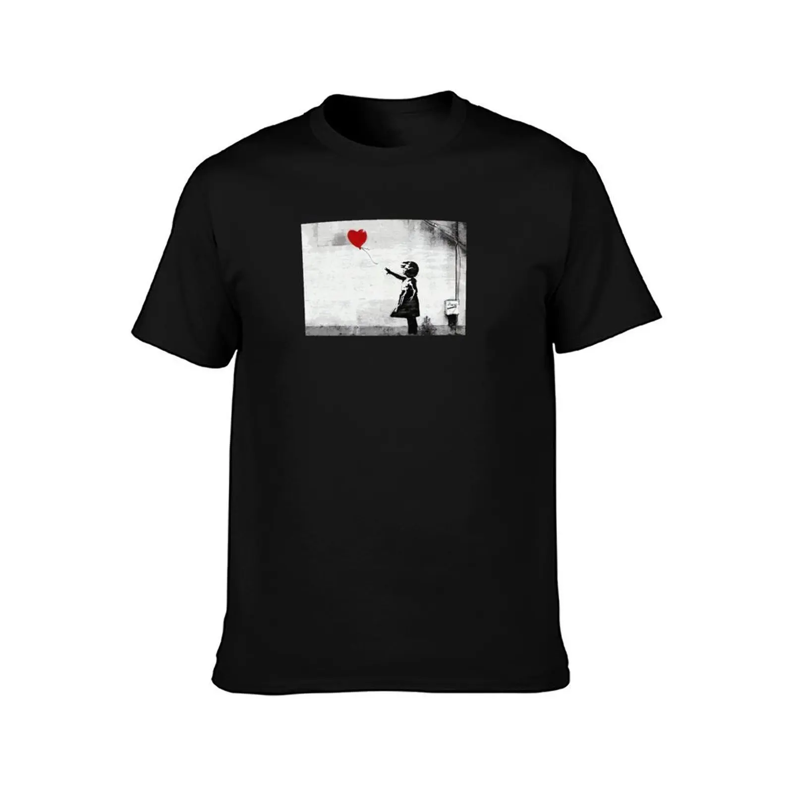 Banksy Girl with a Red Balloon T-Shirt Plus Size Lightweight Top T-Shirt