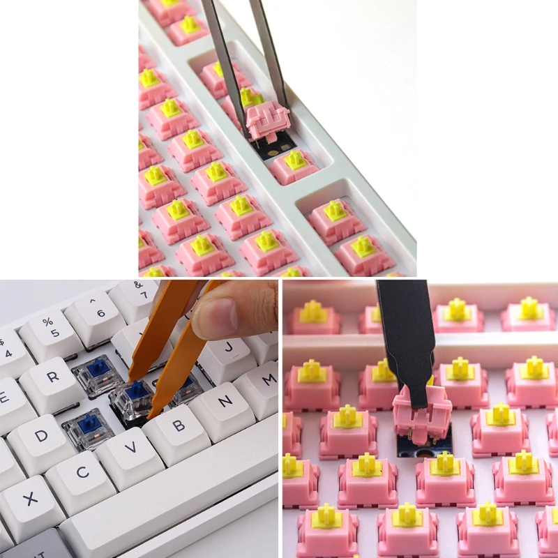 Acessórios teclado mecânico CS1W Gaote RGB Kailh Shaft Cherry Shaft Body Removal