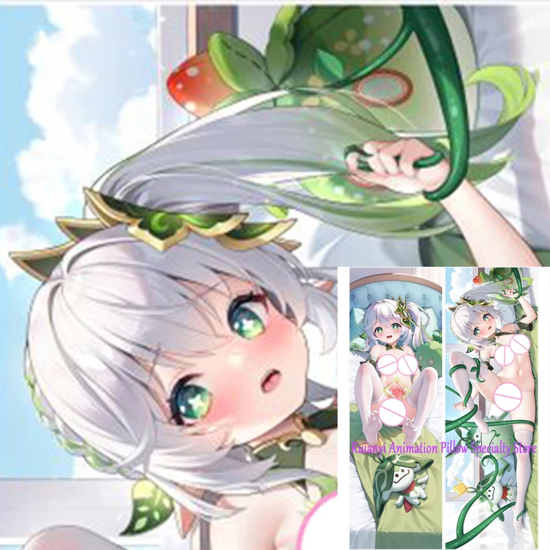 

Dakimakura Anime Pillow Cover Nahida Double Sided Print 2-Side Print Pillowcase Body Decoration