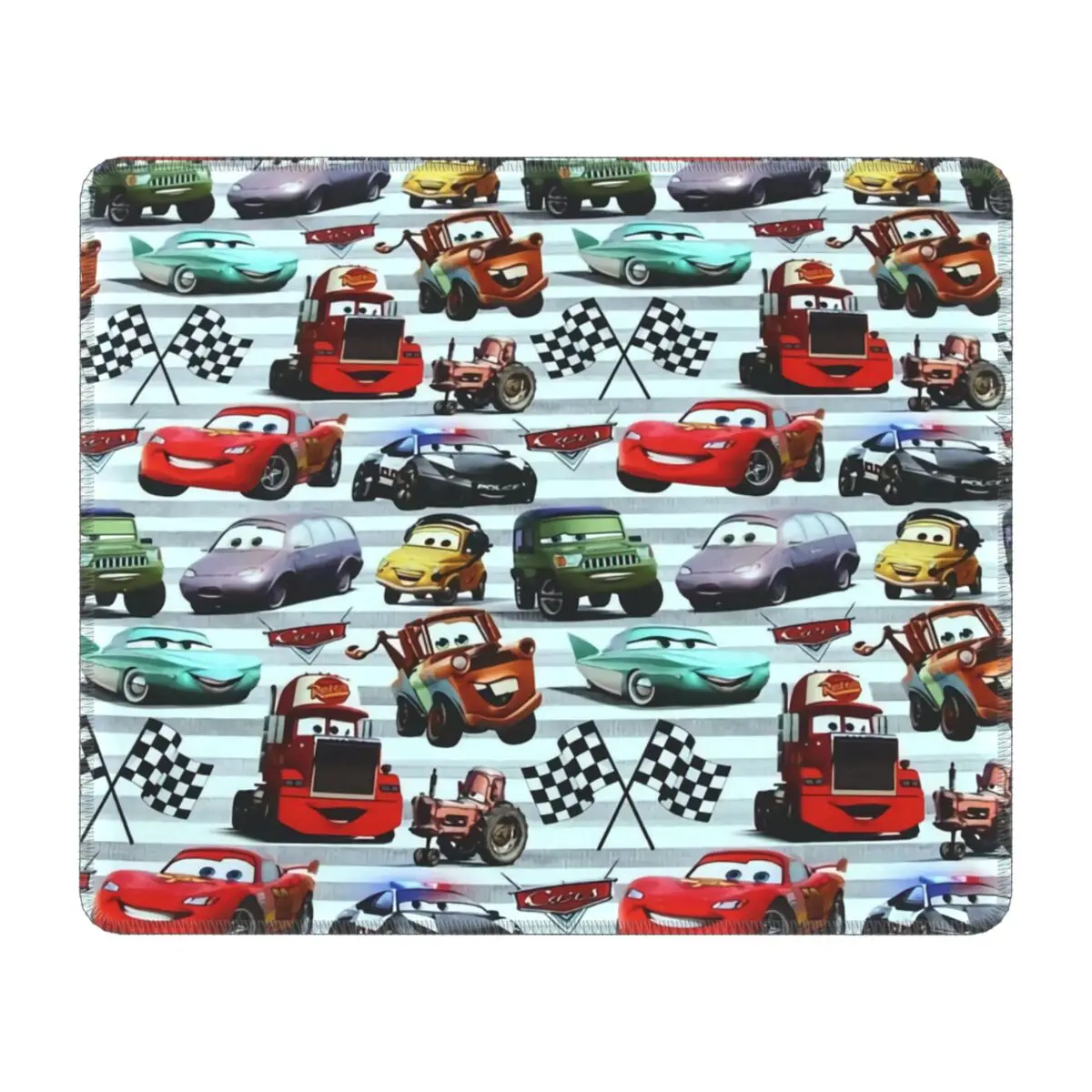 Custom Lightning McQueen Car Race Gaming Mouse Mat Non-Slip Rubber Base Lockedge Mousepad Office Laptop Computer PC Mouse Pad