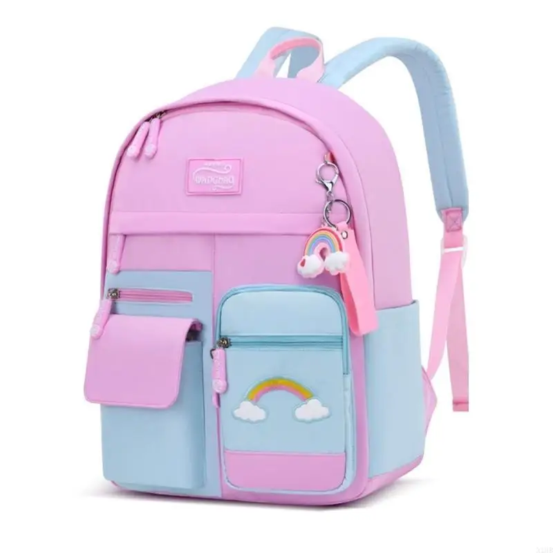 

Backpack Multi-Pocket Cartoon School Bookbag Anti-theft for Student Girls