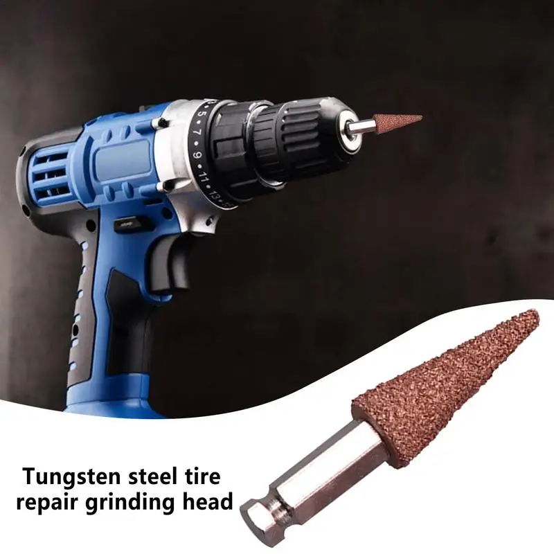 Tire Buffing Wheel Adapter Bowl Type Tire Patch Buffing Wheel For Car Tire Maintenance Head Eraser Wheel High-Speed Patch Tool