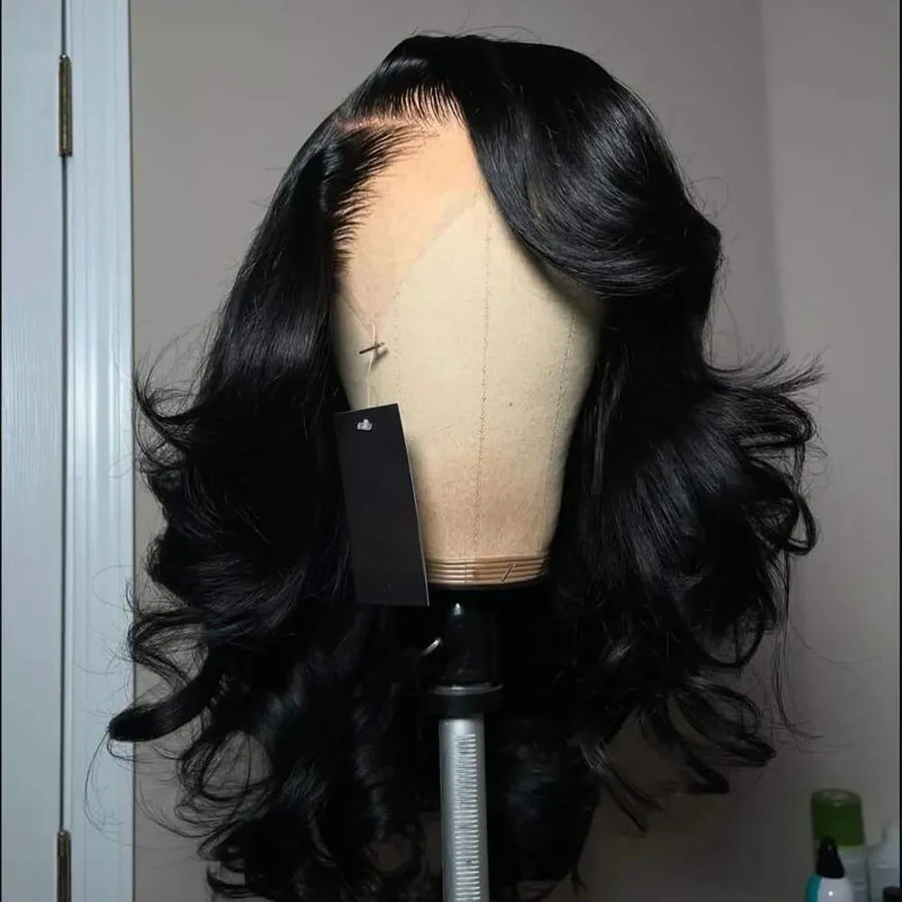 

40 Inches 250% Density Lace Front Wig Human Hair Body Wave 5x5 Closure Glueless Wigs Transparent Swiss Lace 13x4 Lace Front Wigs Human Hair Pre Plucked With Baby Hair For Women Natural Black