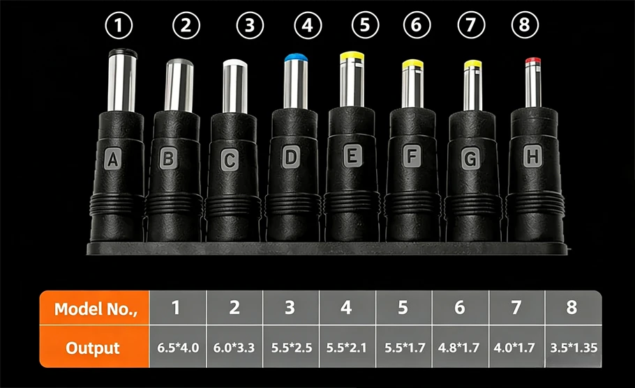 USB-C zu DC Stromverstärker-Kabel 140W Typ-C zu 5V 9V 12V 15V 20V 28V Einstellbarer Spannungsadapter Anschlusskabel für Laptop Router – Detail 9