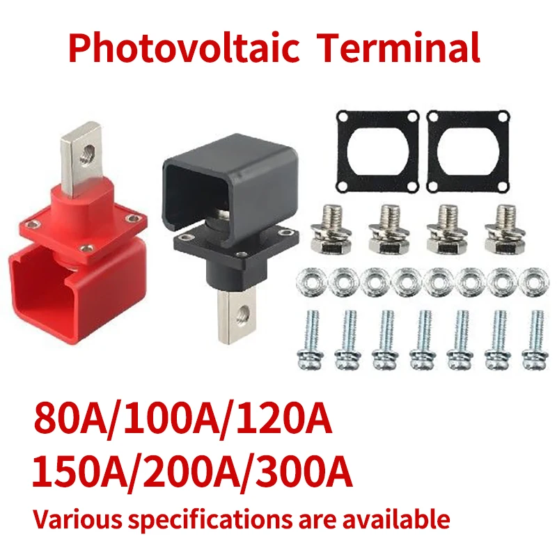 1Pcs 300A 200A 120A Lithium Battery Terminal Block High Current Energy Inverter Plug Mounted Type Storage Connector