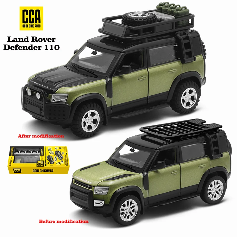 

Модель гоночного автомобиля CCA MSZ 1:42 Land Rover Defender 110 Ford Mustang GT, из сплава