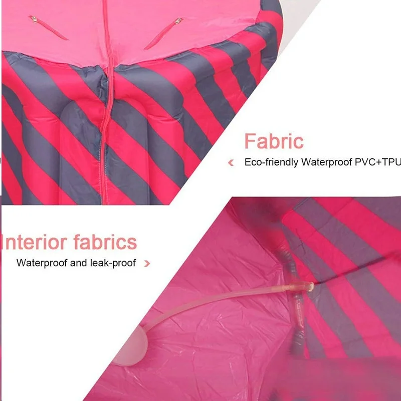 Modern Red Cedar Electric Heating Inflatable Foldable Steam Bucket for Adults to Lie or Sit