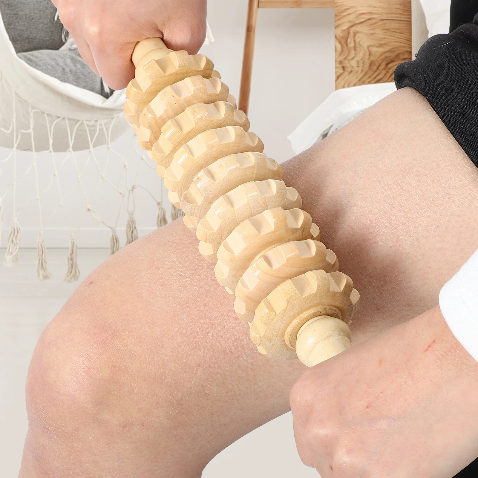 

Набор деревянных массажных инструментов для релаксации всего тела, деревянные терапевтические роликовые палочки, чашки, набор массажеров для мышц, облегчение боли в спине, рука