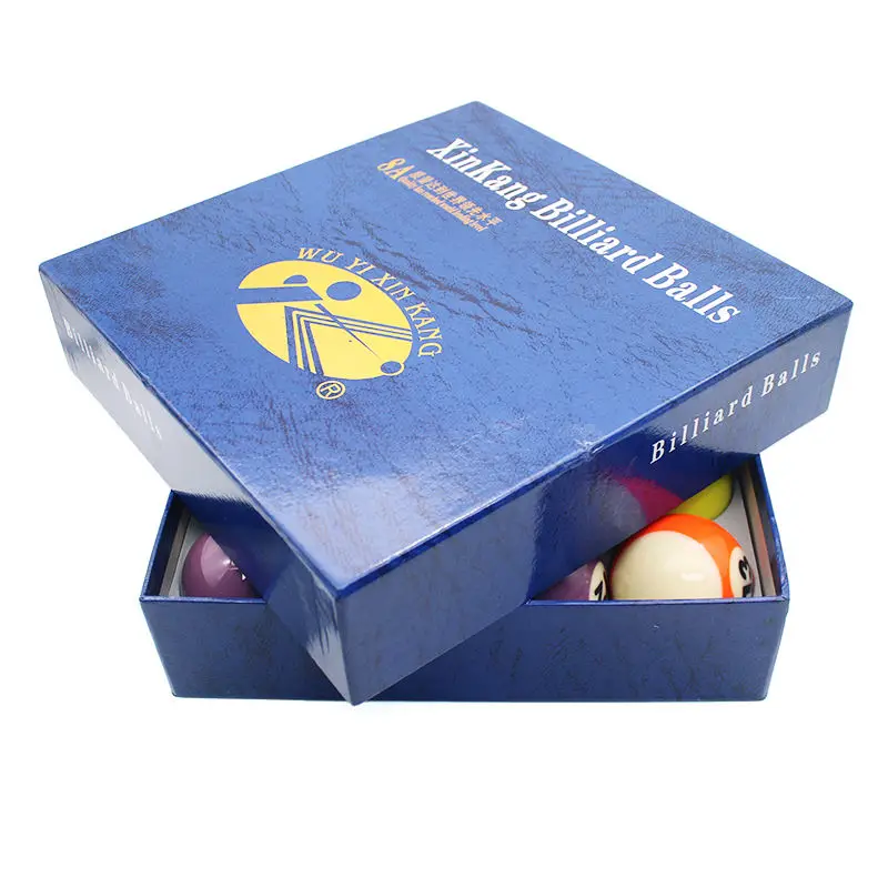 XINKANG Bola de billar de alta calidad 8A grado 57,2mm (2-1/4 ") de 16 unids/caja para juego de piscina/9 bolas