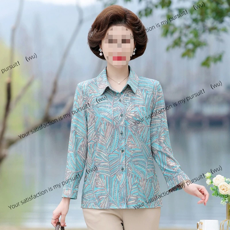 

ZOCI-в пожилых весенних женщин, рубашки летние для мам весенне-осенние тонкие верхние куртки, одежда больших размеров