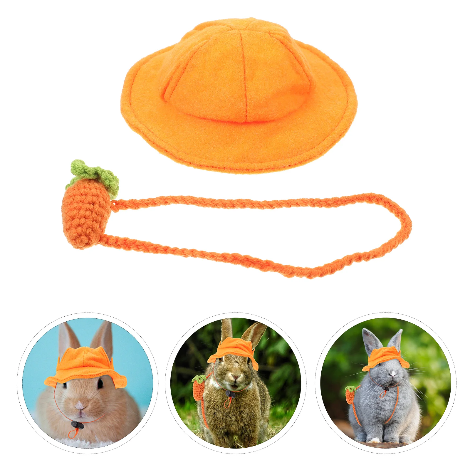 Rabbit Backpack Hat Bunny Ornament Decorative Cosplay Carrot Bag Pet Costume Small Guinea Pig Decorate