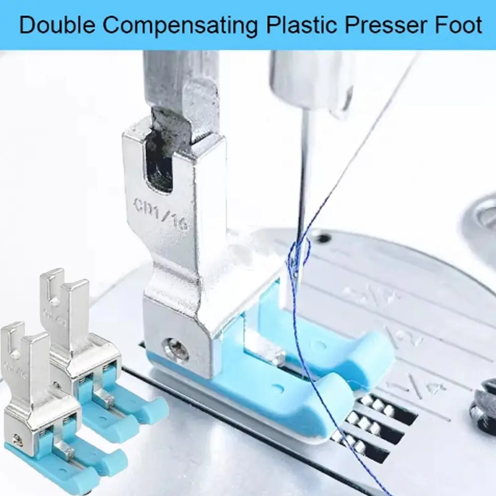 

CD1/16in Double Compensating Presser Foot Plastic High and Low Universal Industrial Lockstitch Standard Foot