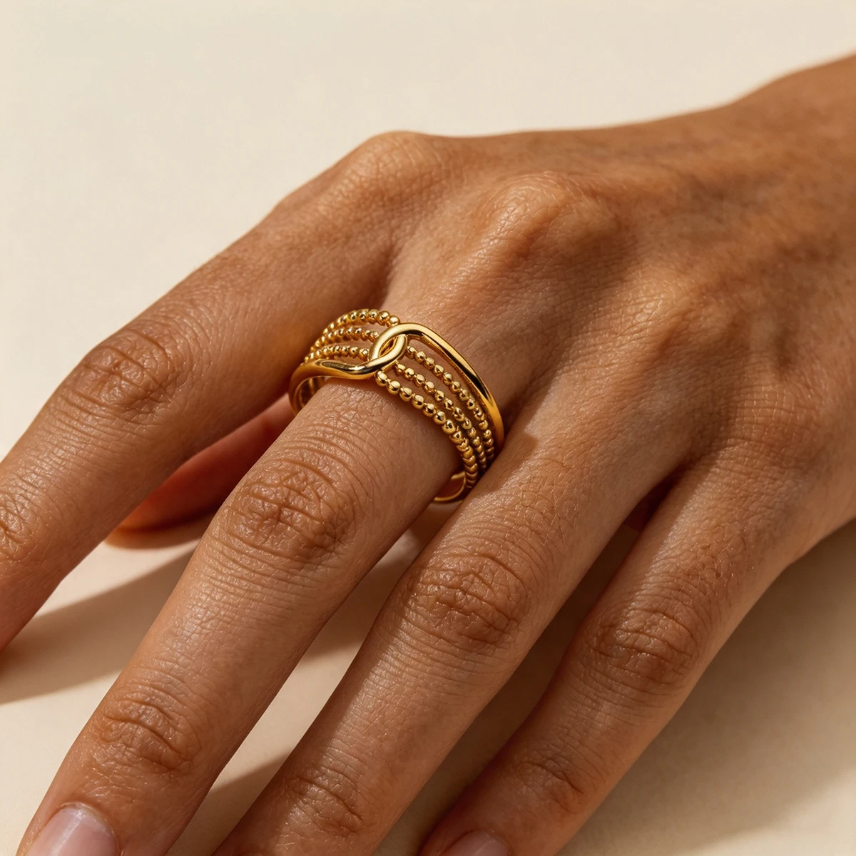 Multi-layered Cross Rings for Women Waterproof Stainless Steel Ring Trend 2026 New Fashion Jewelry Freeshipping items Wholesale