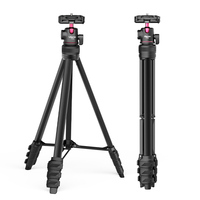 Ulanzi TT51 Portable Tripod Universal Camera Phone Lightweight Stand 450-1380mm Tripod with Floding Phone Clip