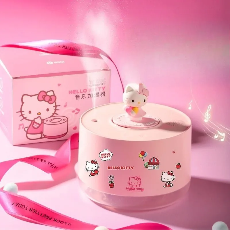 

Anime Sanrio Hello Kitty Humidifier with Speaker Mini Desktop Spray Mist Maker Kawaii Lovely Portable Humidifier for Office Cute