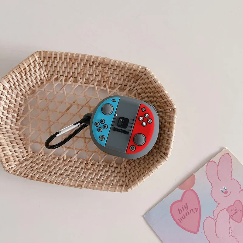 ل جديد Redmi براعم 4 لايت غطاء قذيفة ، جديد ثلاثية الأبعاد لطيف الكرتون شيبا Inu/ديناصور/لعبة سماعة للصدمات مع هوك