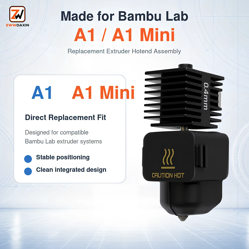 Upgrade 2.0 Gehärtete Stahl-Hotend-Düse Ersatzteile Kompatibel mit Bambu Lab A1 A1 Mini A2L 3D-Drucker – Detail 2