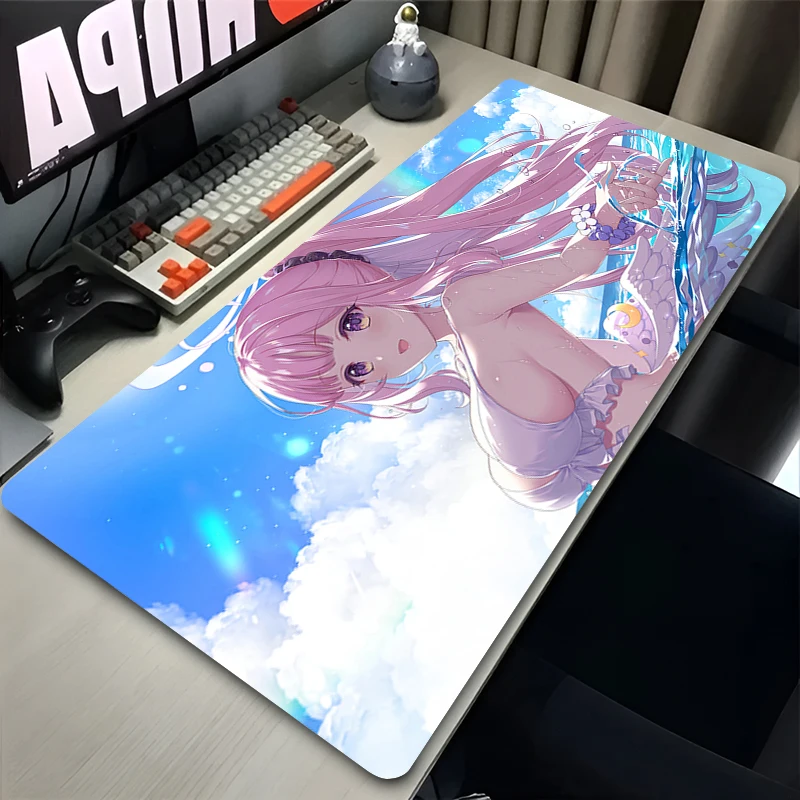 منصات الماوس ألعاب الكمبيوتر أنيمي مكتب حصيرة الأزرق الأرشيف ميسونو ميكا الحديثة الجدول لوحة المفاتيح الوسادة الكمبيوتر المحمول السجاد الألعاب لطيف ماوس الوسادة #5