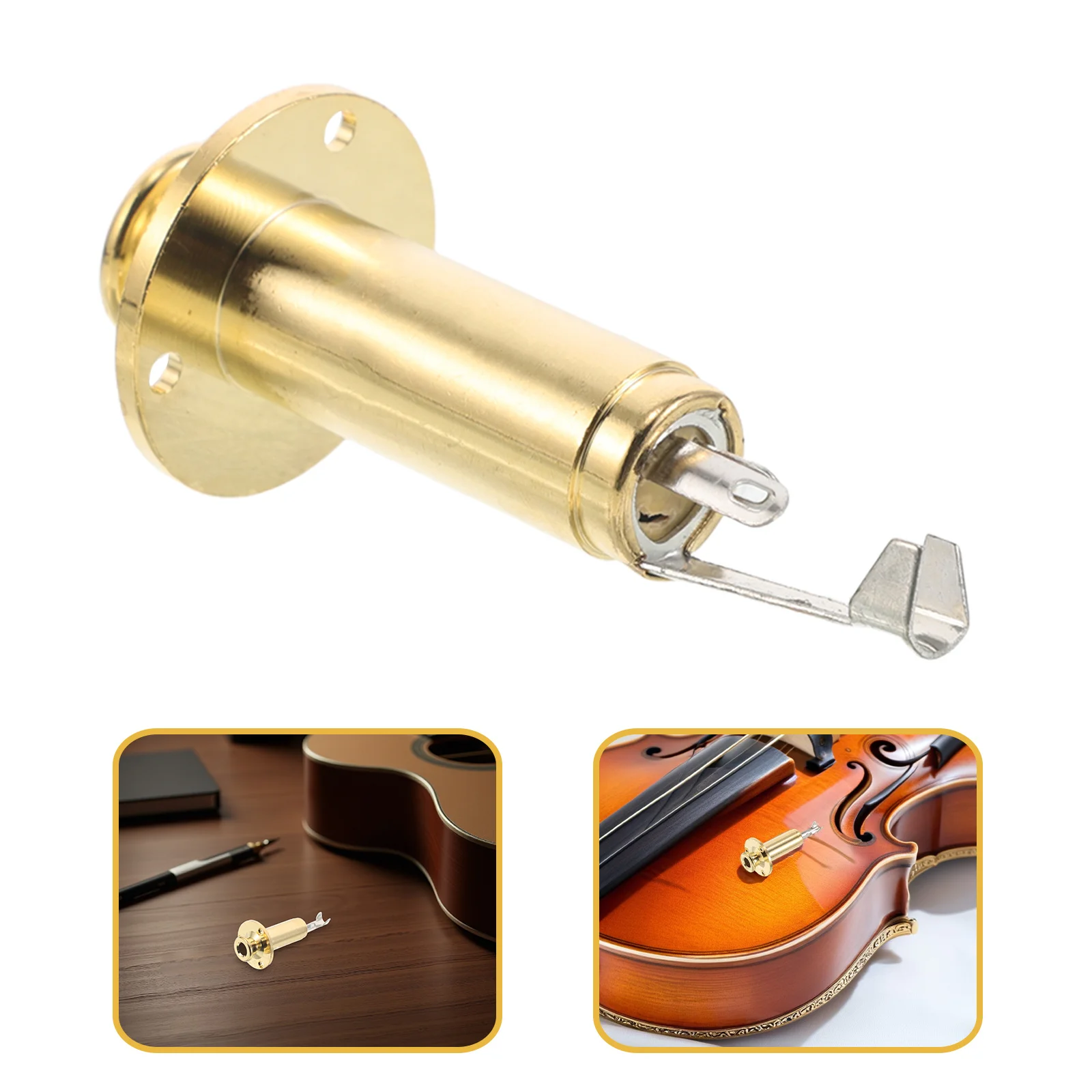 

1Set Acoustic Guitar Jack Socket Single Strap Button Endpin Screw Stereo Output Jack Connector Replacement Electric Guitar Bass