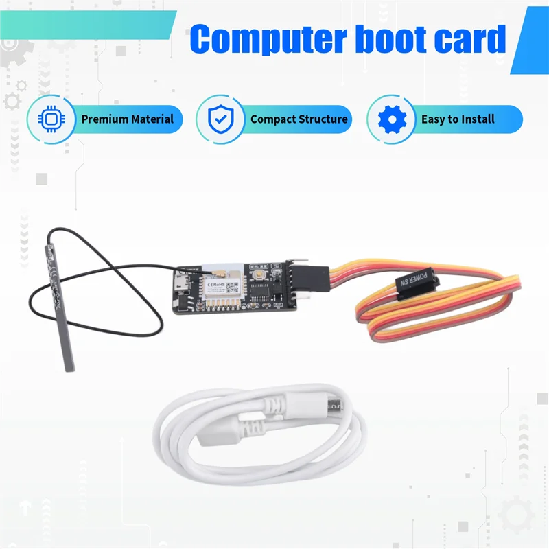 

B30C-Tuya Wi-Fi компьютер-переключатель сброса питания USB-карта для ПК, настольный компьютер, приложение, пульт дистанционного управления 433, радиочастотный пульт дистанционного управления