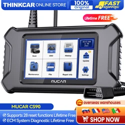 MUCAR CS90 Professional OBD2 Scanner tools 28 Maintenance Services ECM System Lifetime Free Updater All Car Scan Diagnostic Tool