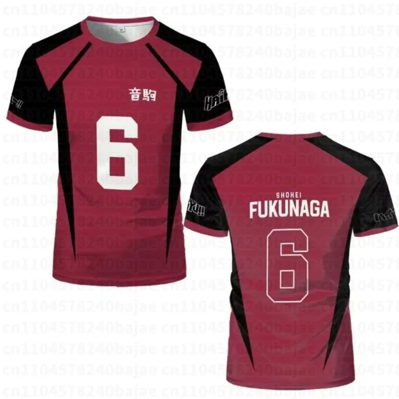 2026 Summer Anime Jersey Uniform T-shirt Role-playing High School Volleyball Club Men's Kid Sportswear Cosplay T-shirt