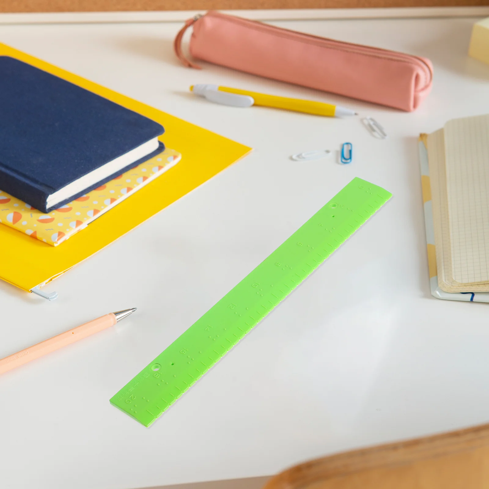 Sturdy Blind Person Ruler Tool Tactile Feedback Measurement Equipment for Learning and Drawing Without Visual Assistance