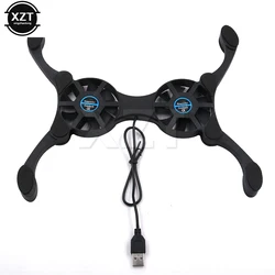 New Laptop Cooling Pad Laptop Cooler USB Powered Cooling Pad Bracket 2 Fans for  Notebook Universal Computer Pad Accessories