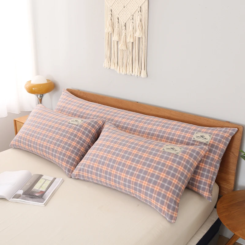 New Long Square Cotton Pillowcase, Bedding Sets for Lovers, Wedding Pillows, Home Decoration 1.2 m 1.5 m 1.8 m