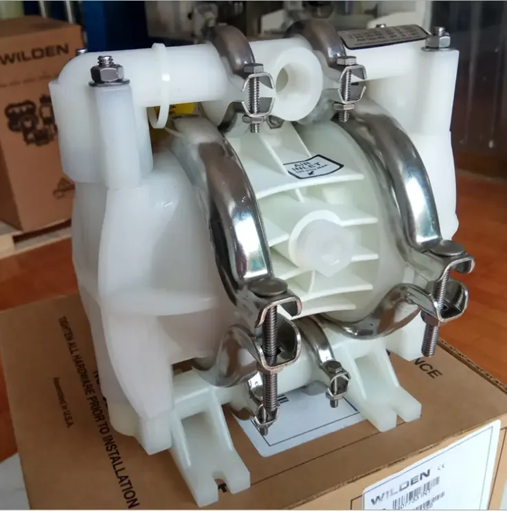 A bomba de diafragma TLF Wilden parte o diafragma duplo plástico para conectar a máquina de mistura e a máquina de enchimento