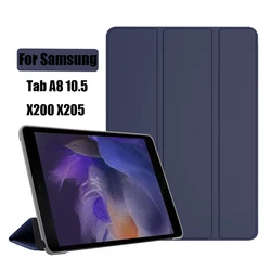 Custodia tri-fold per Samsung Galaxy Tab A8 2021 PU Tablet Cover per Samsung Tab A8 10.5 SM-X200/SM-X205 Custodia protettiva per tablet