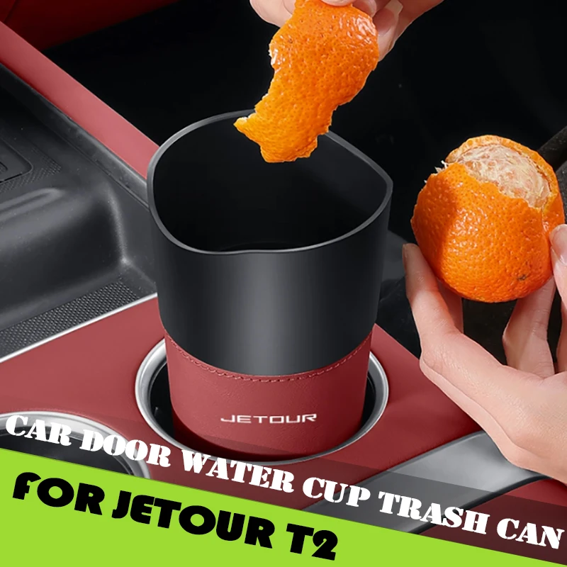 

Car Trash Can Fit for Jetour Traveller T2 2023 2024 2025 Car Door Water Cup Trash Can Car Umbrella Storage Water Cup Storage Box