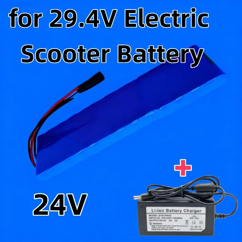 

8000mAh High-Capacity Rechargeable Li-ion Battery Pack – 18650 6S2P 24V, Stable Power for 29.4V Scooter, Reliable Energy Supply