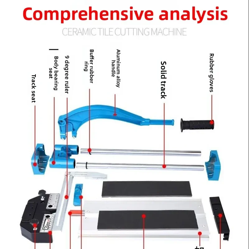 Portable Manual Tile Cutter Exterior Floor Tile Pusher Scribing Knife