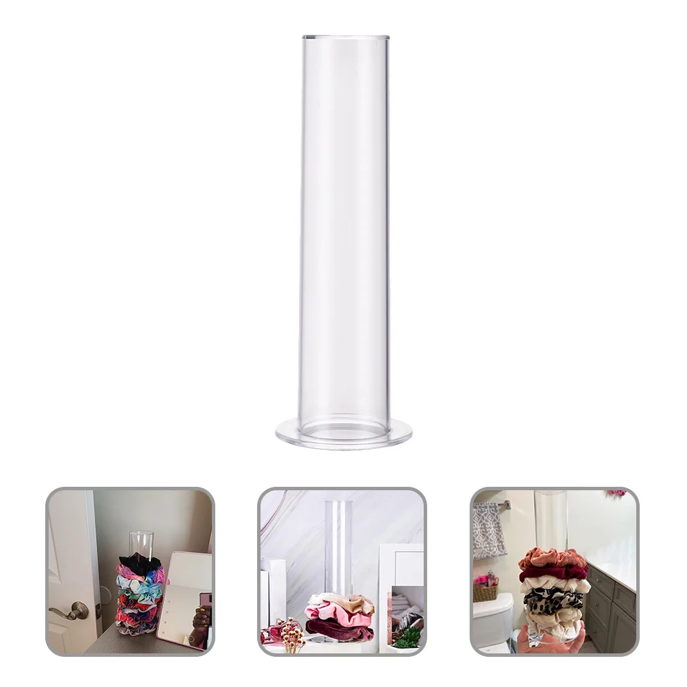 

2Pcs Hair Rope Display Rack Acrylic Hair Band Rack for Scrunchies Holder Storage Organizer Stylish Countertop Beauty Tool