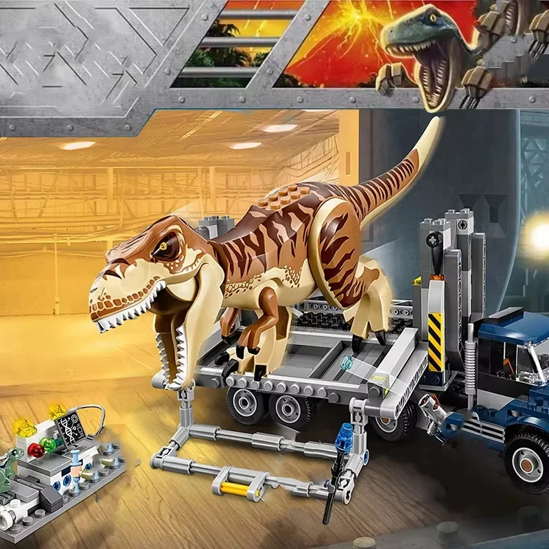 Compatible MOC Sets Dinosaur World Series Building Blocks Giganotosaurus Titanosaurus Tyrannosaurus Children's Park Toys Gift image 3
