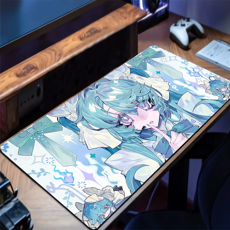 애니메이션 마우스 패드 게이머 키보드 패드 데스크 H- - Pc Gaming Hatsune Miku 리뷰 및 가격