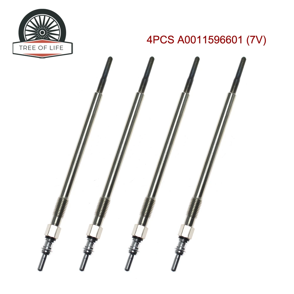 4X 7V Glow Plugs Fo…