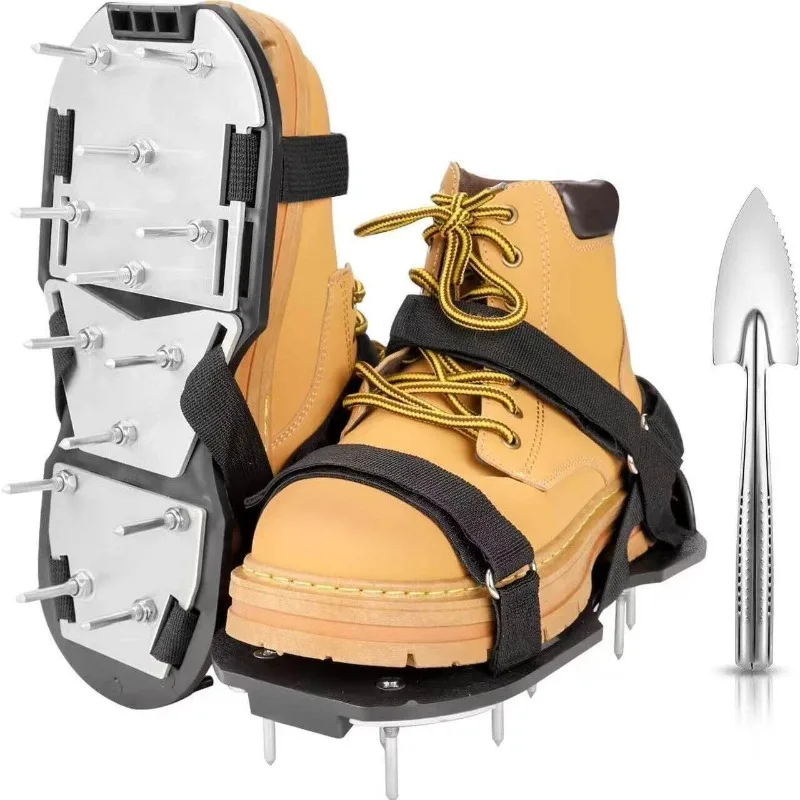 Garden loosen shoes, grass spikes, garden spikes, lawn loosen shoes, self-leveling epoxy gardening tools