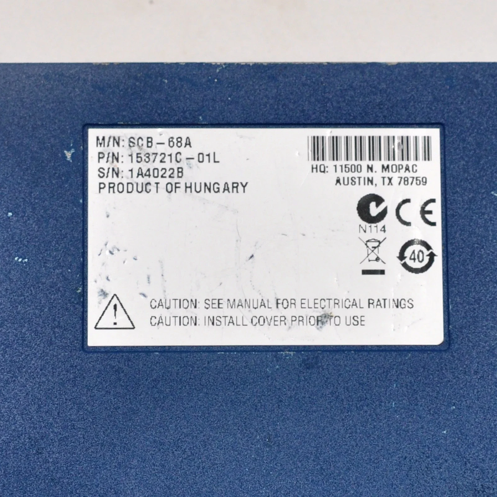 Boîte de jonction blindée à 68 broches, bornier SCB-68A