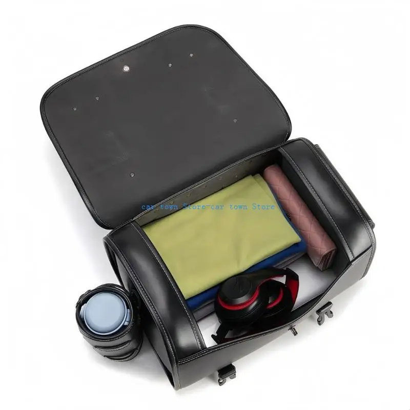 RXJE دراجة نارية الذيل حقيبة ، سعة كبيرة دراجة نارية السرج ، مقاوم للماء السفر الجاف الأمتعة خوذات المقعد الخلفي حقيبة الظهر #5